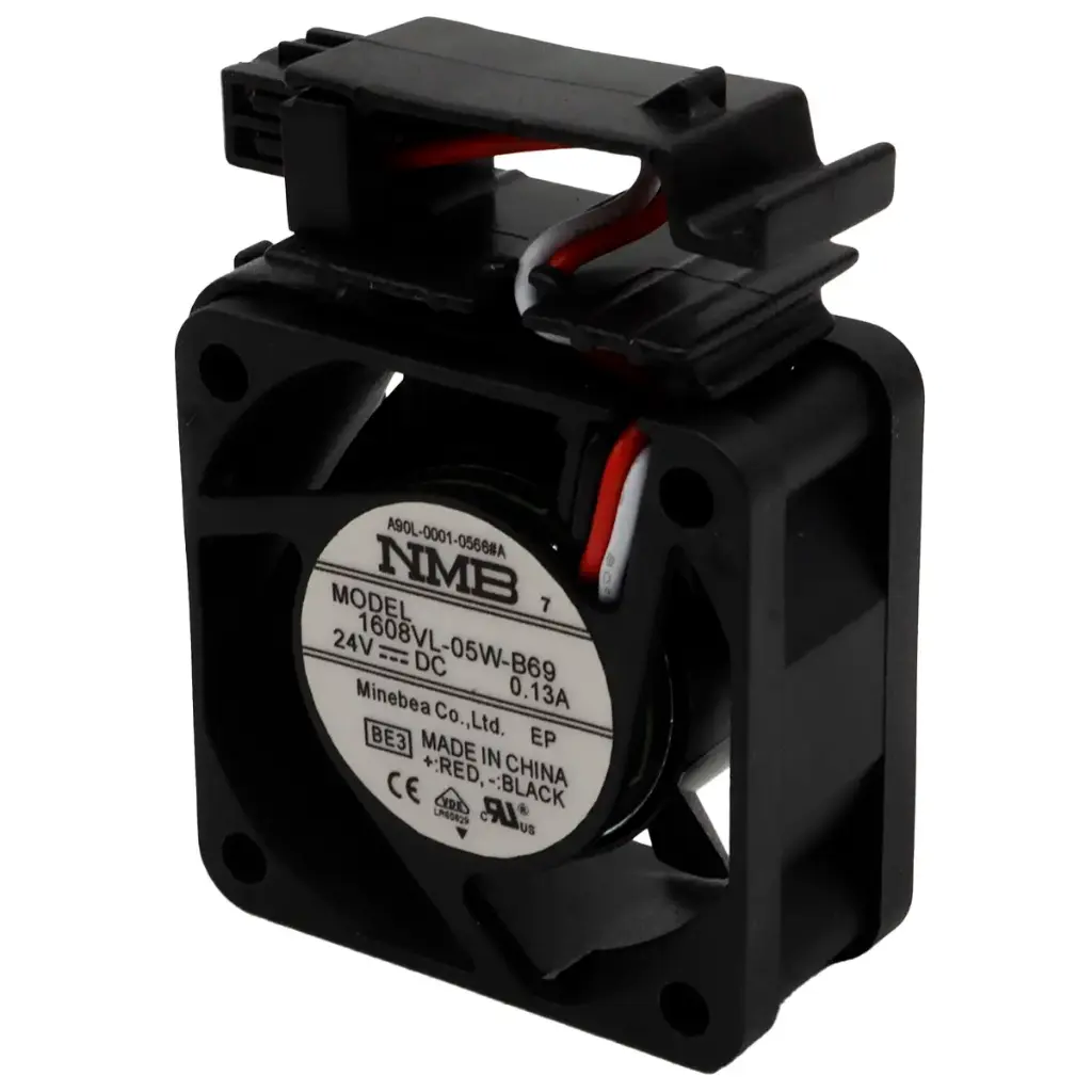 Ventilador NMB 1608VL-05W-B69 A90L-0001-0566#A 24V 0.13A 3.12w 40mm x 40mm x 20mm Conector Negro con 3 pines