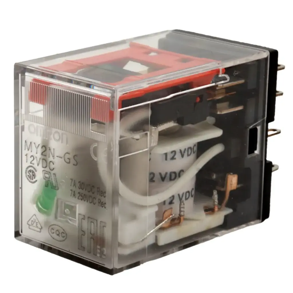 Socket OMRON Ptf08a Con Relevador MY2N-GS Bobina 12V DC 8 Pines