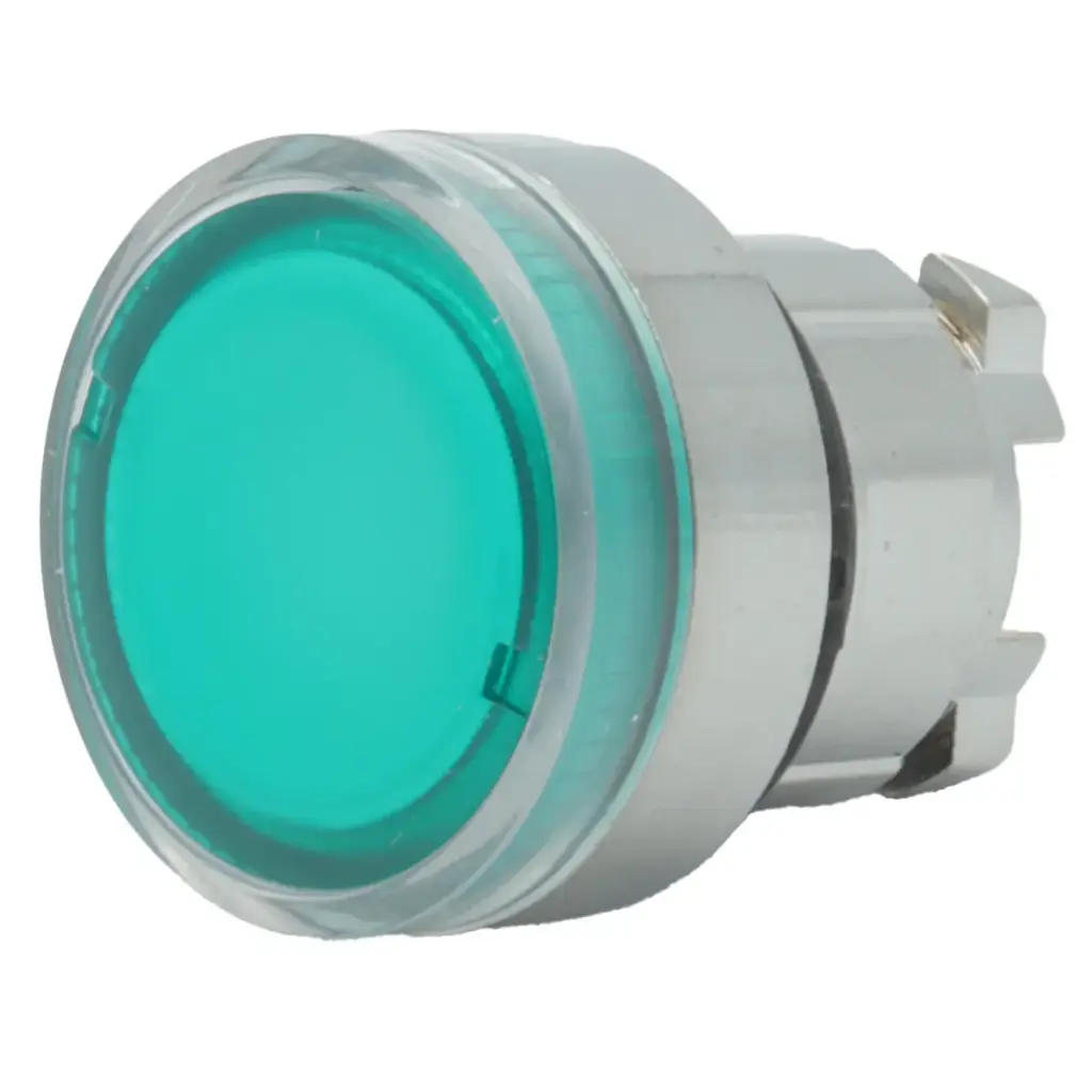 Cabeza de Pulsador Iluminado Schneider Electric ZB4BW33 Ø22 Verde
