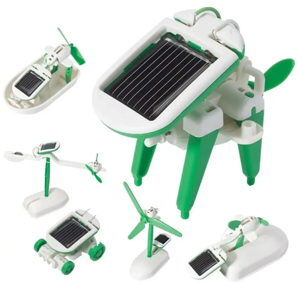 Kit 6 en 1 Robot Solar Robótica Educacional Armable
