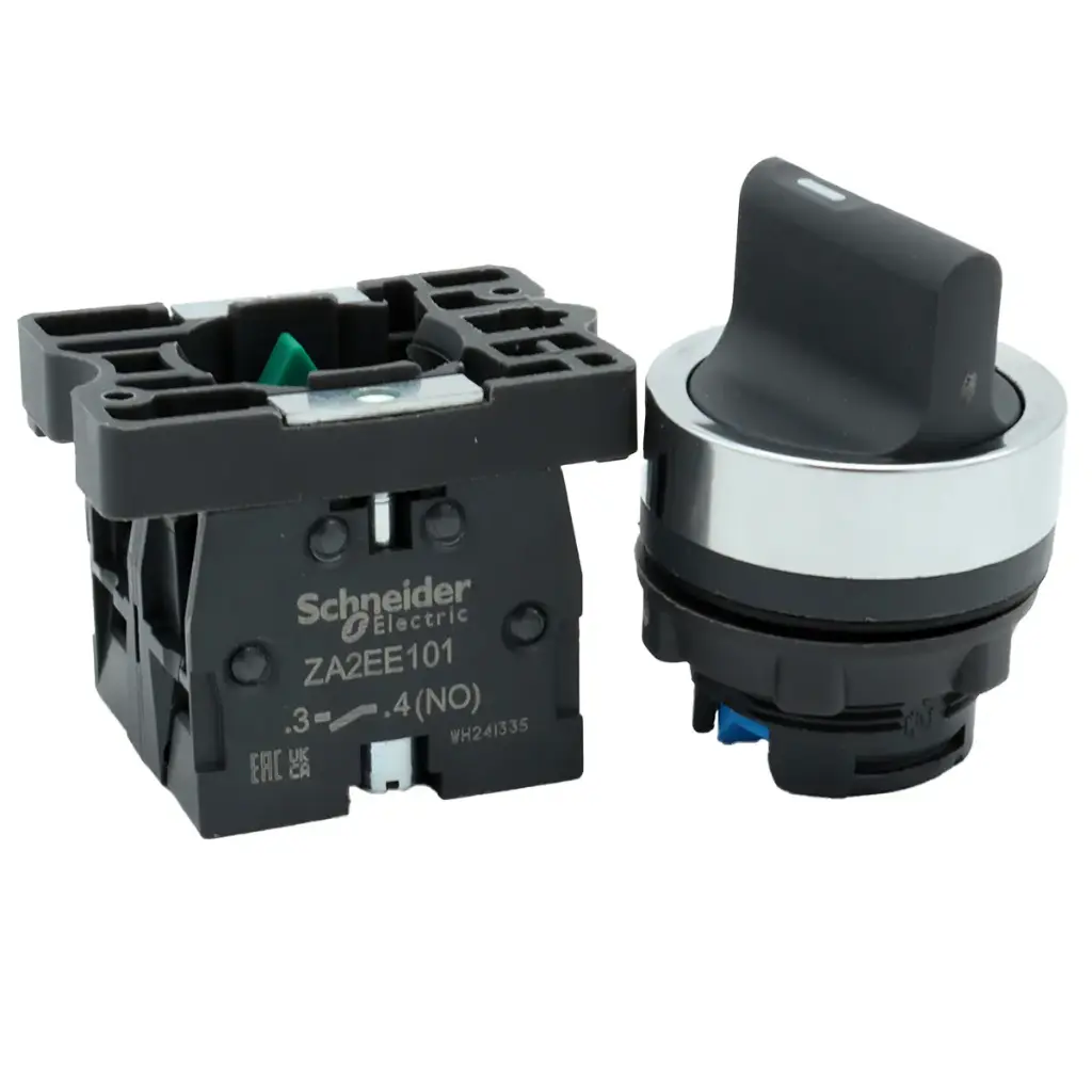 Interruptor Selector Conmutador Completo Schneider Electric XA2ED33 Ø 22mm 3 Posiciones 2 NO