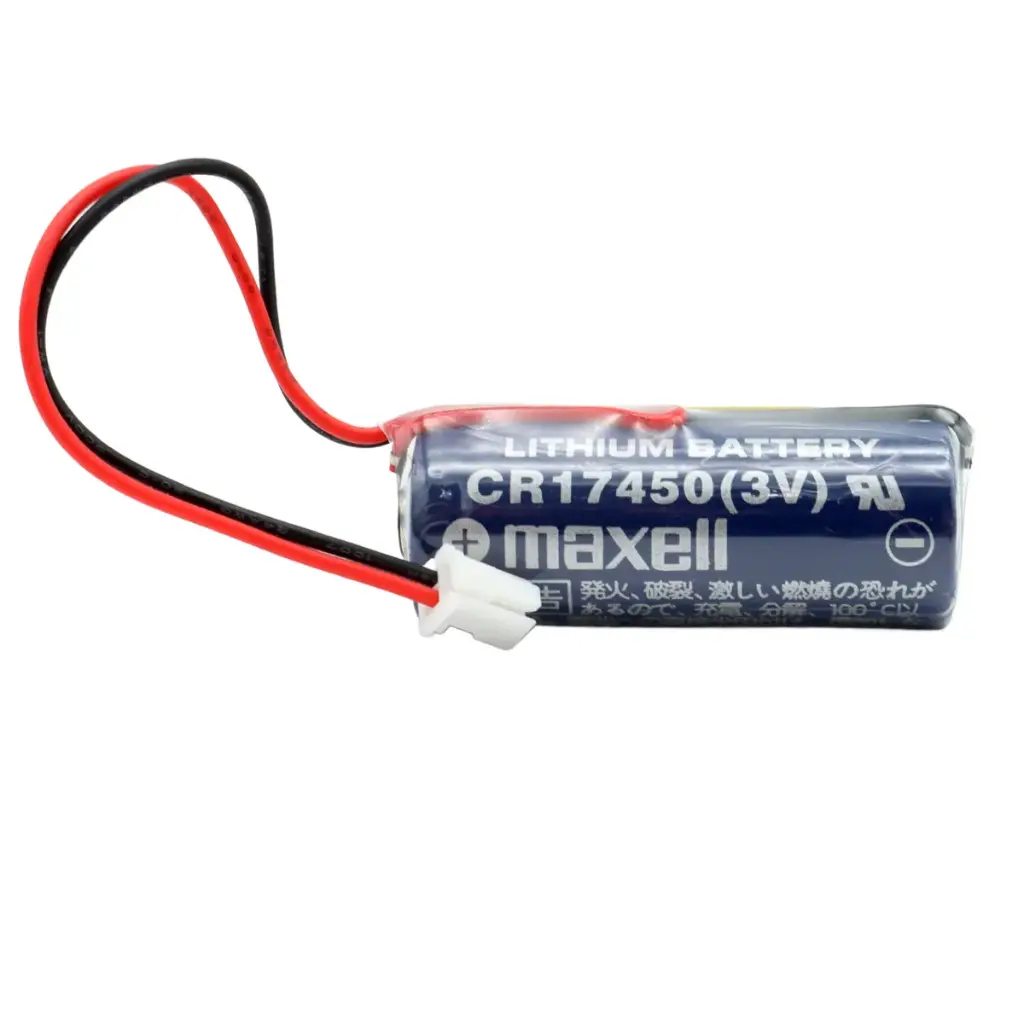 Pila Batería Maxell 17450 CR17450 3V Con Conector Blanco