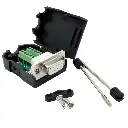 Adaptador Hembra DB9 RS232 Serial Terminal Con Clemas Conector