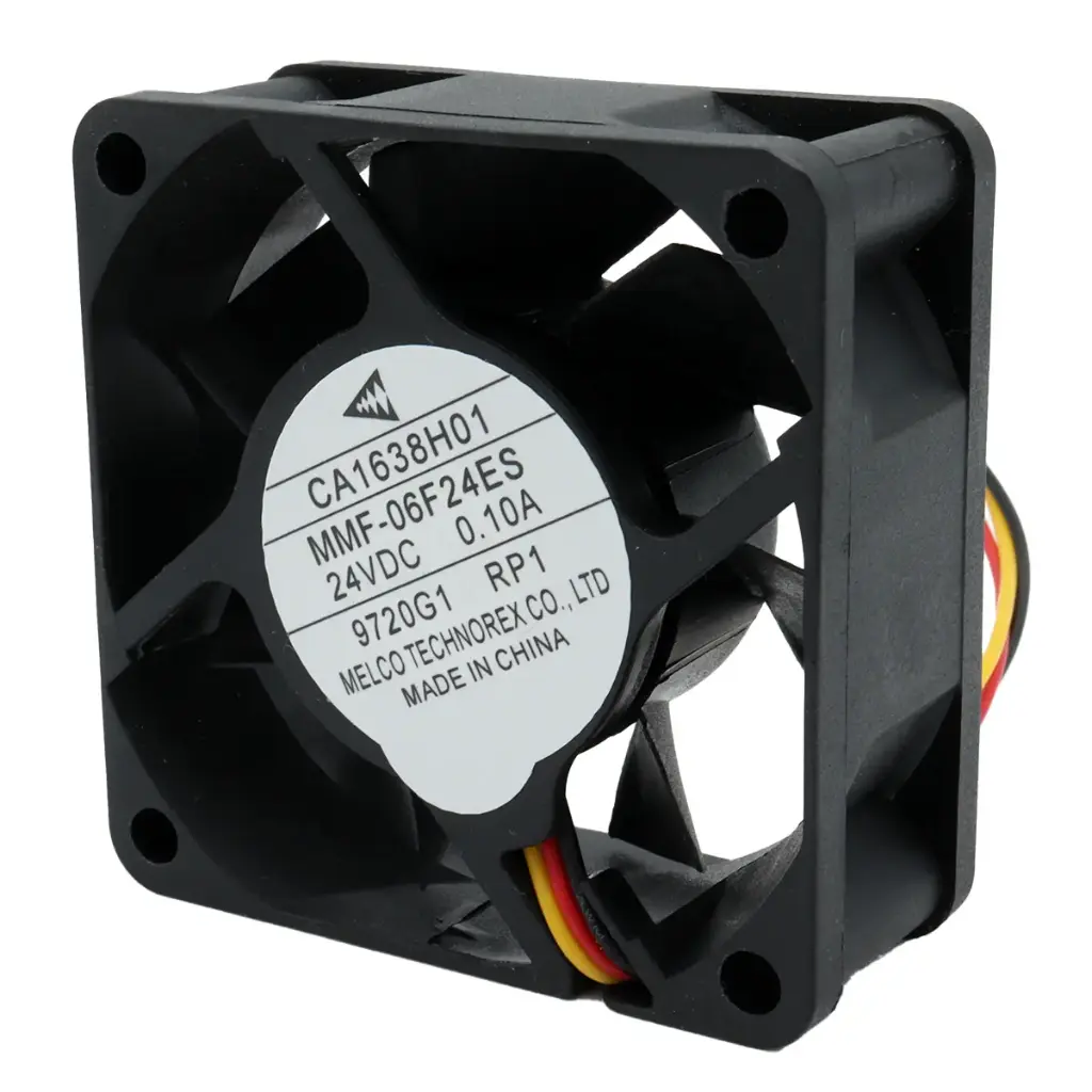 Ventilador MELCO TECHNOREX CA1638H01 MMF-06F24ES 9720G1 RP1 24V DC 0.10A 60mm x 60mm x 25mm
