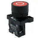 Interruptor Botón Push Button Paro Industrial ZB2-BE102C NC  240V 10A Rojo