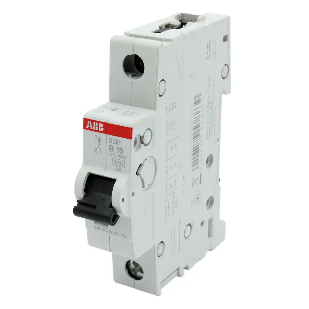 Interruptor Termomagnético Automático ABB S201-B16 230V / 400V 16A