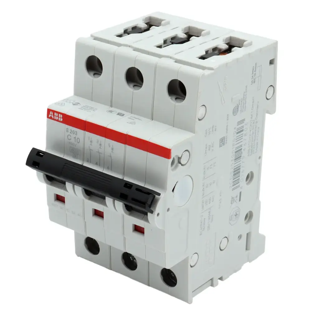 Interruptor Termomagnético Automático ABB S203-C10 400V 10A