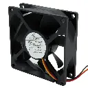 Ventilador Melco Technorex CA1639H01 MMF-08D24ES 24V DC 0.16A 80mm x 80mm x 25mm Conector Blanco 3 Cables