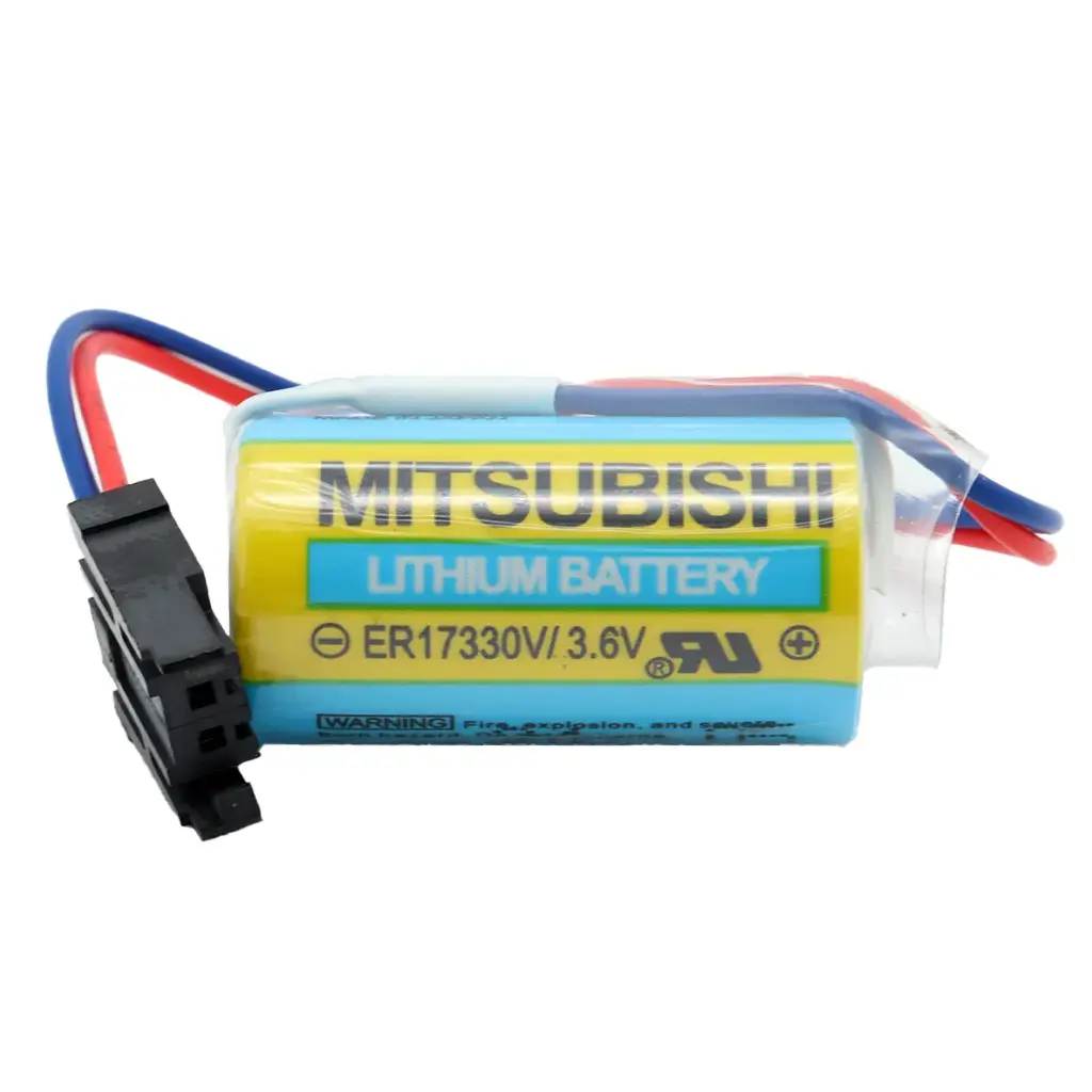 Pila Batería Mitsubishi Lithium MR-BAT ER17330V 3.6V 2000mAh Conector Negro W China