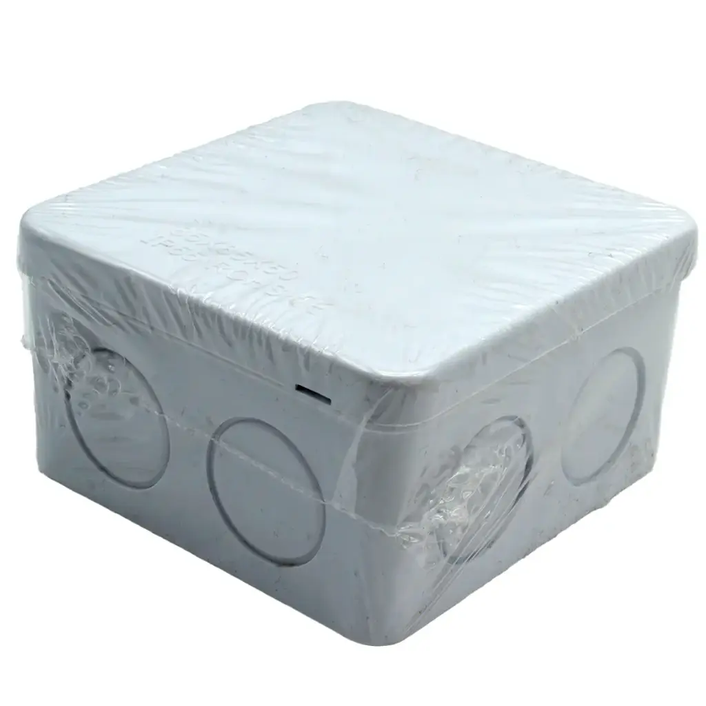 Caja De Conexiones De Plástico A Prueba De Humedad 8.5cm x 8.5cm x 5cm Color Blanco