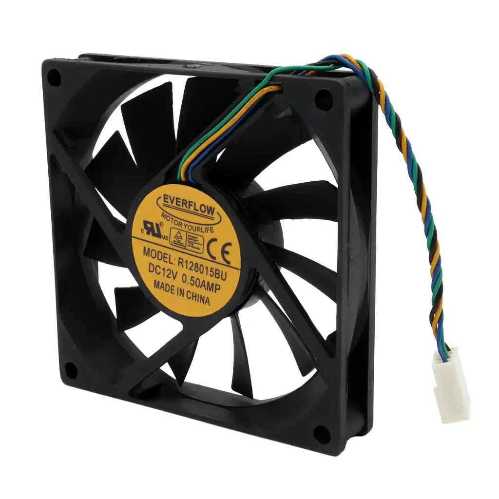 Ventilador EVERFLOW R128015BU 12V 0.5A 80mm x 80mm x 15mm
