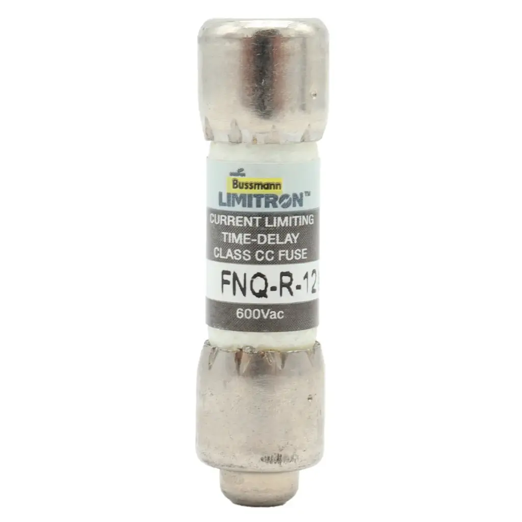 Fusible Acción Lenta Bussmann LIMITRON FNQ-R-12 Clase CC 12A 600Vac IR 200kA