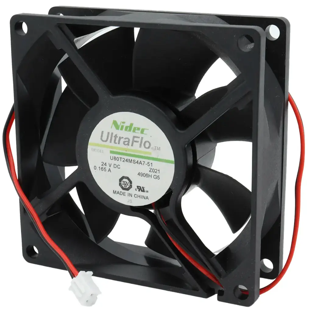 Ventilador Nidec UltraFlo U80T24MS4A7-51 24V DC 0.165A 80mm x 80mm x 25mm