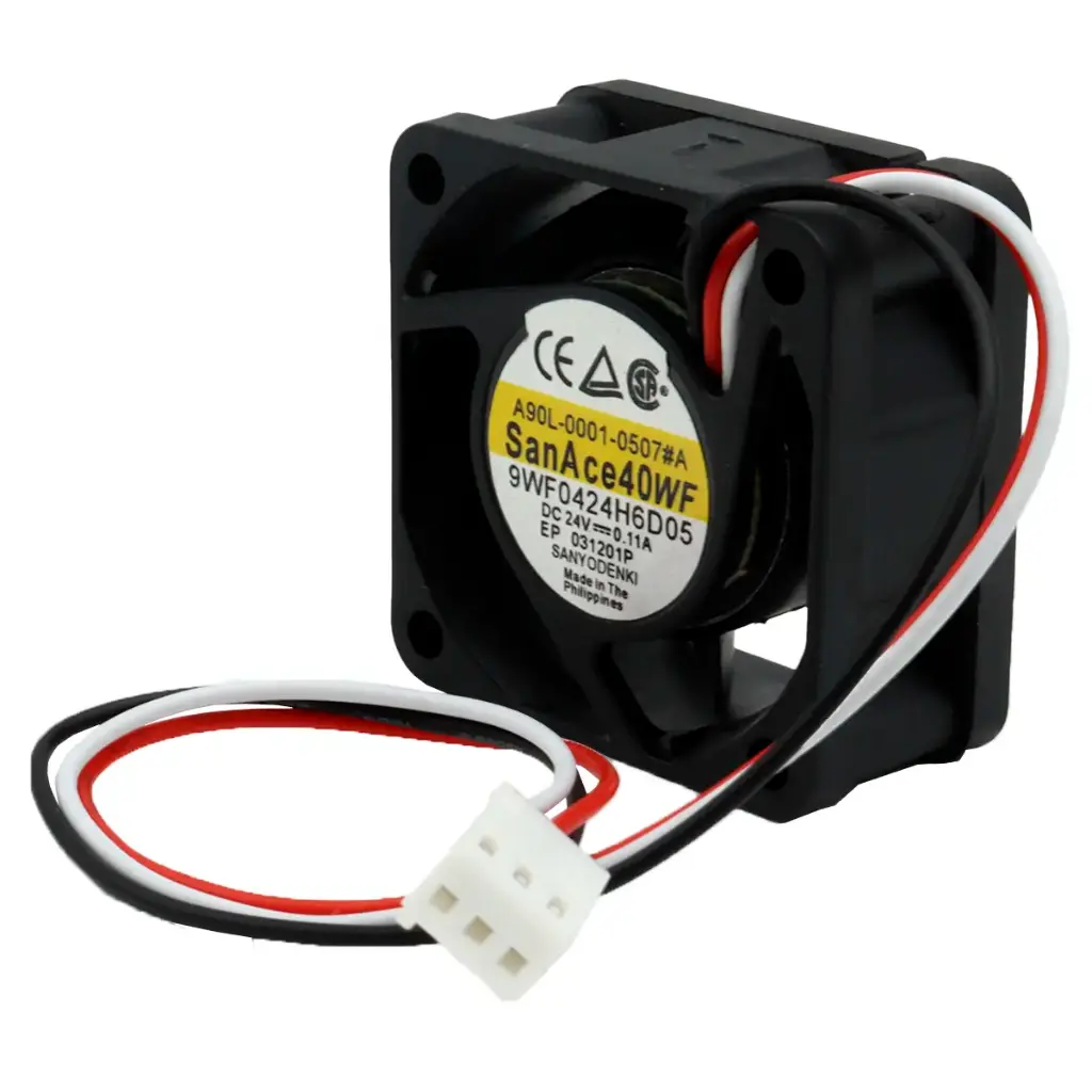 Ventilador Sanyo Denki SanAce40WF 9WF0424H6D05 A90L-0001-0507#A 24V DC Conector Blanco 3 Pines