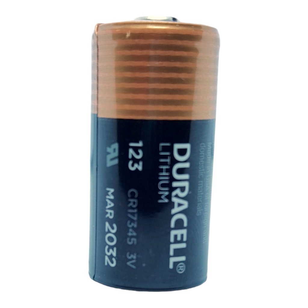 10x Pila Batería Duracell Ultra CR123A CR17345 3V 1550mAh De Litio