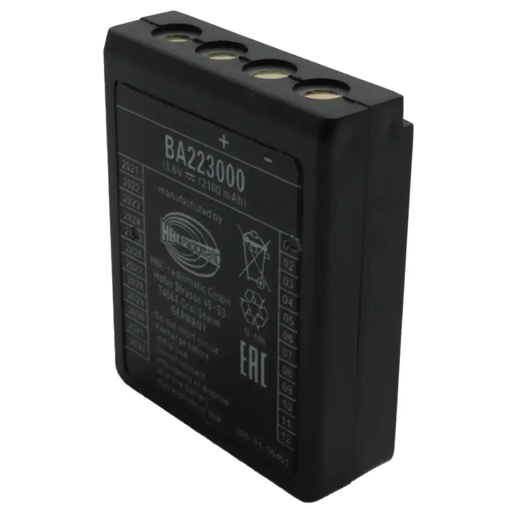 Pila Batería HBC RADIOMATIC BA223000 3.6V 2100mAh NiMH Para 005-01-00451 Recargable