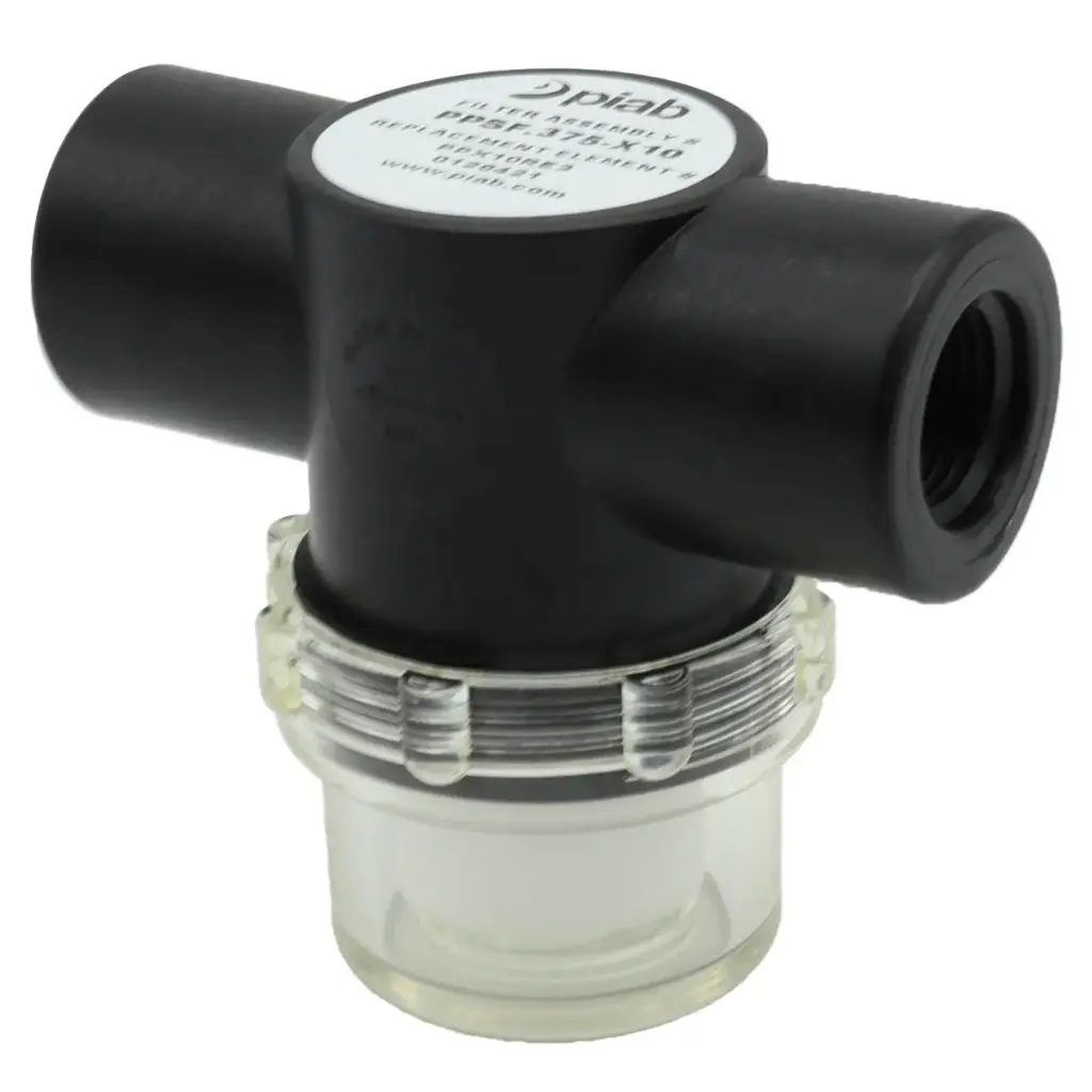 Filtro de Vacío piab PPSF.375-X10 3/8" NPT 10 µm Vacuum Filter Assembly 