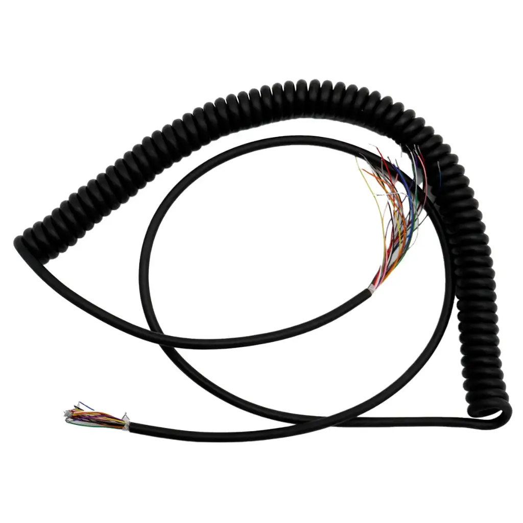 Cable Espiral De Resorte Para Volante CNC MPG Generador de Pulso Manual 21 Núcleos 3M - 4M Stretch