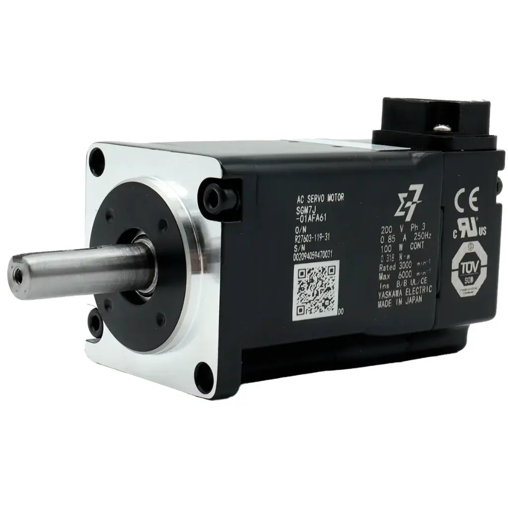 Servomotor Yaskawa SGM7J-01AFA61 200V 0.85A 100W 0.318Nm 