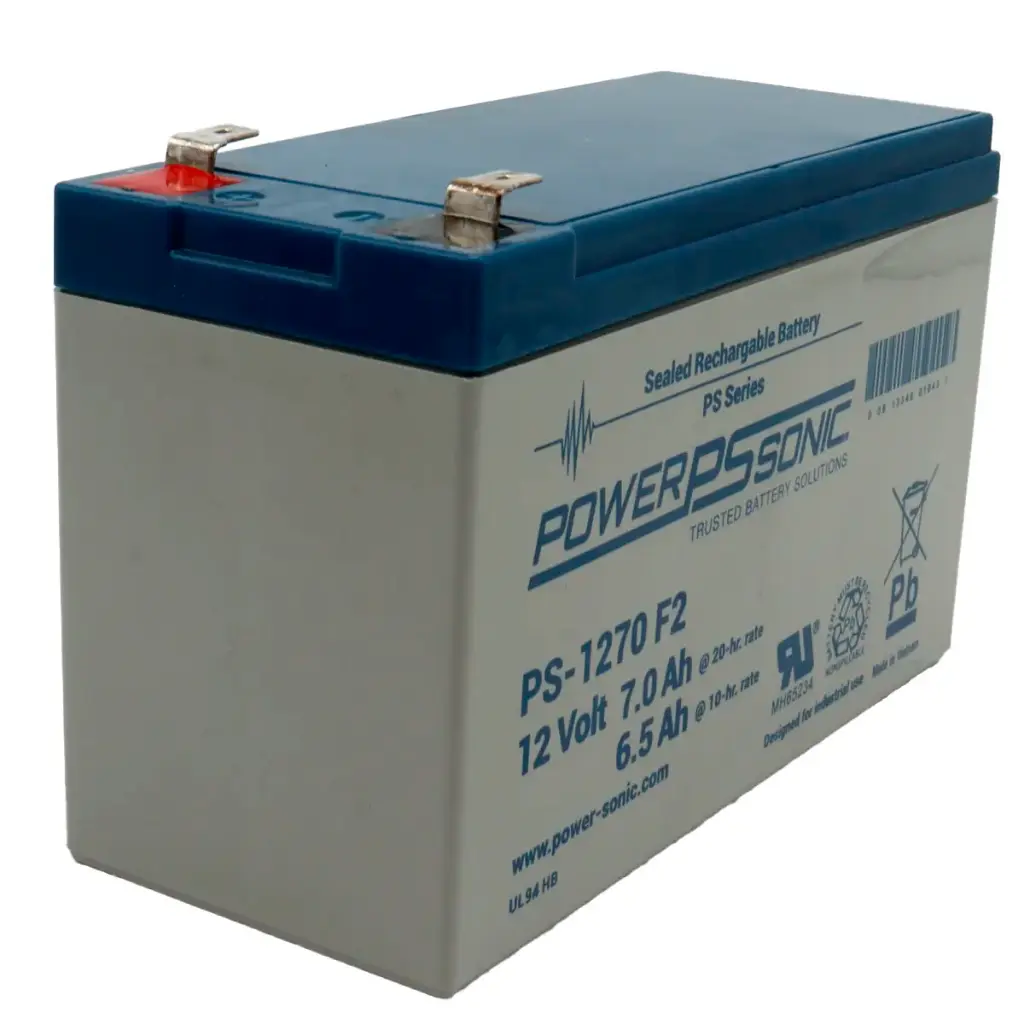 Pila Batería PowerSonic  PS-1270 F2 12V 7.0AH Recargable No-Break Respaldo