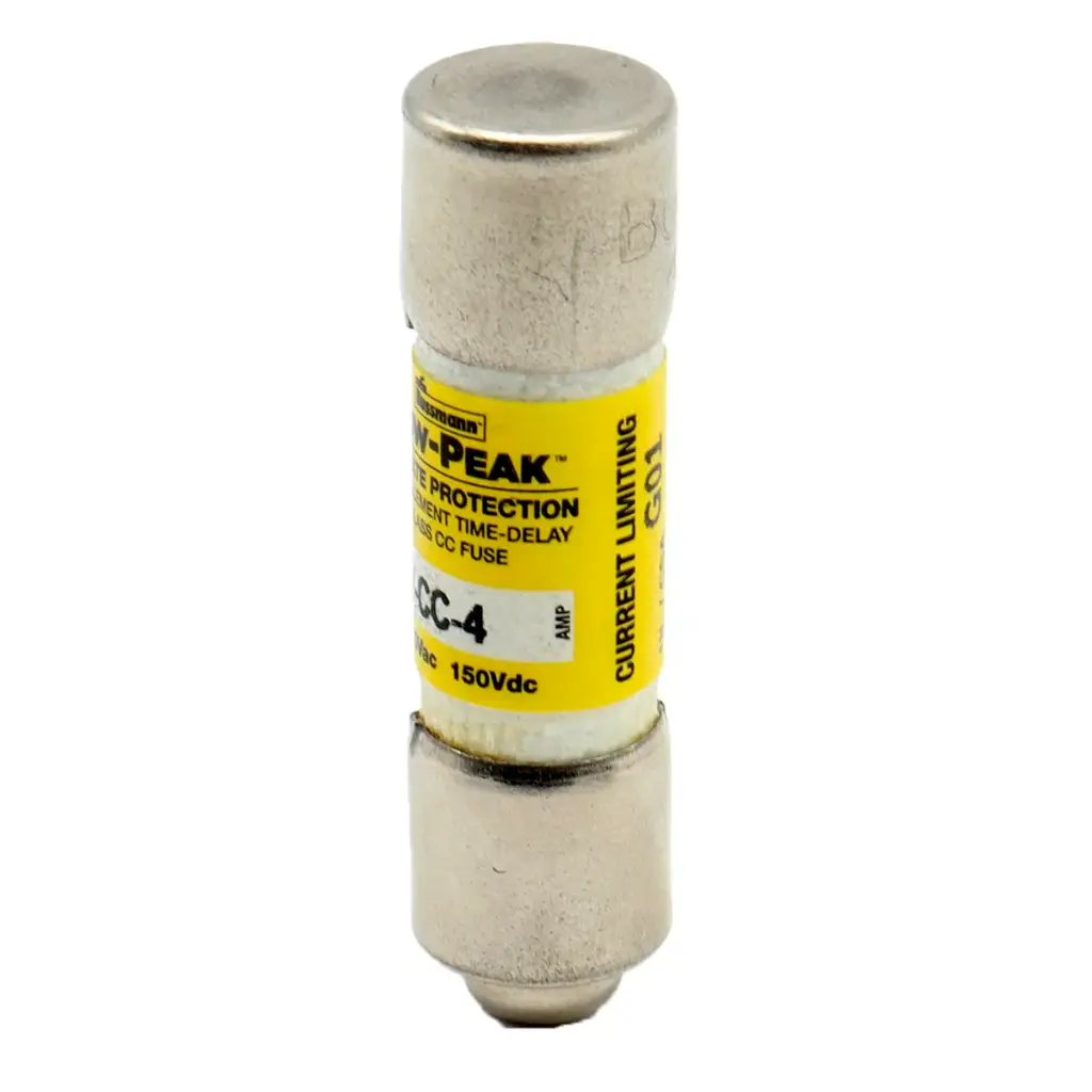 Fusible Eaton Bussman Low-Peak LP-CC-4 600V AC 150V DC 4A Clase CC Con Retardo