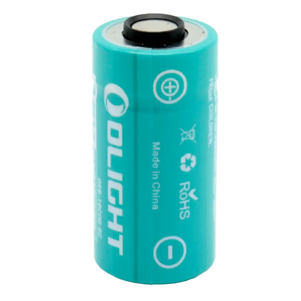 Pila Batería Olight IMR16340 ORB-16C06-6C 3.6V 650mAh 2.34Wh Para Perun Mini Perun 2 Mini S1R Baton II Baton 3
