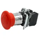 Interruptor Botón Pulsador Switch Paro de Emergencia Push Button XB4BS8445 1 NO ZBE-101 + 1 NC ZBE-102 