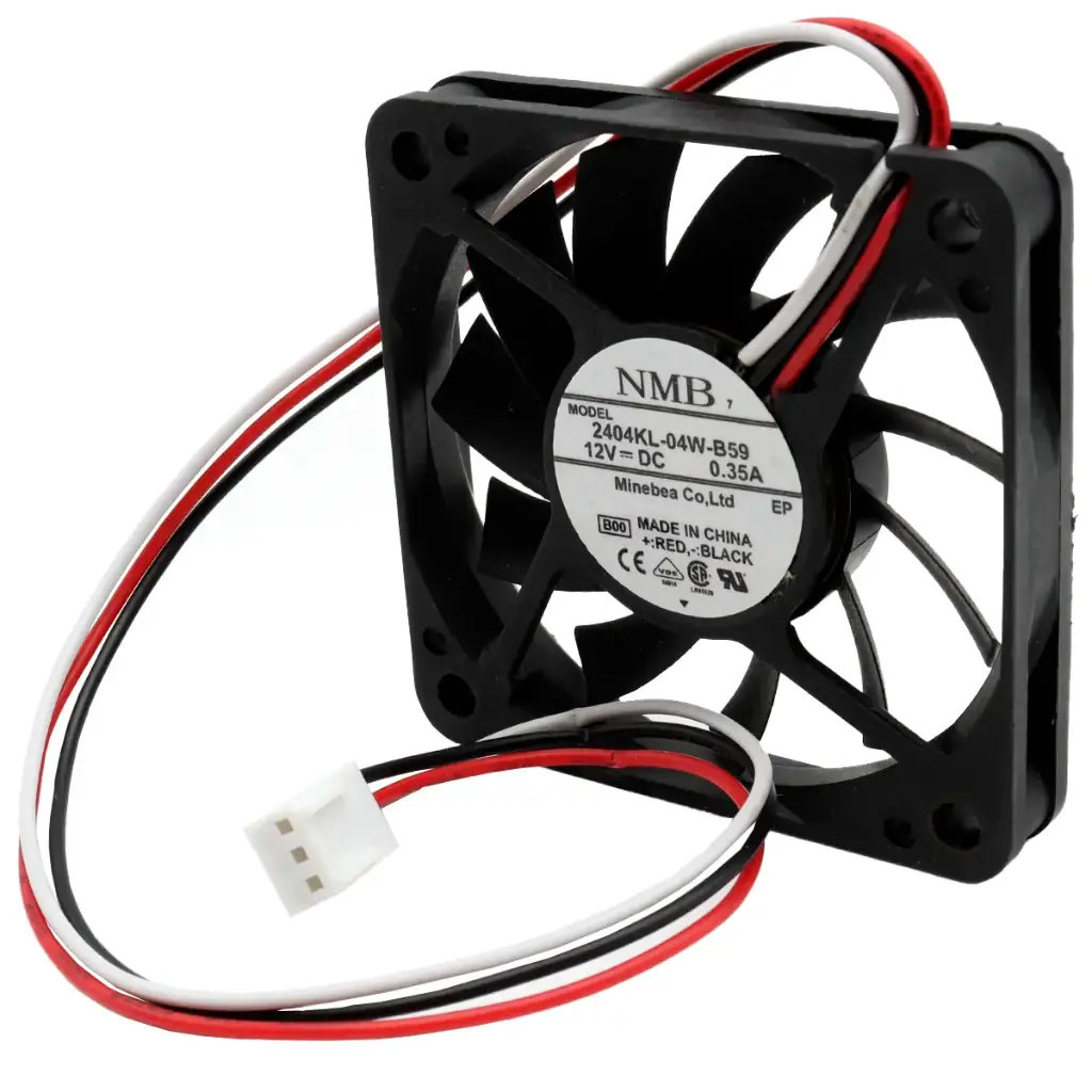 Ventilador NMB 2404KL-04W-B59 12V DC 0.35A 60 mm x 60 mm x 10.5 mm Conector Blanco 3 Pines
