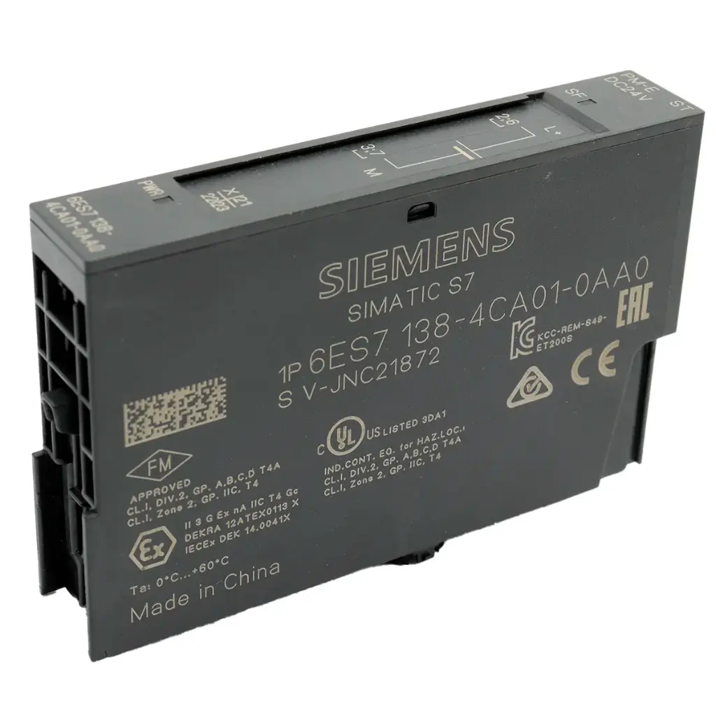 Módulo Entrada Digital Siemens Simatic ET 200S ET200S 6ES7 138-4CA01-0AA0 6ES7138-4CA01-0AA0 24V 2A