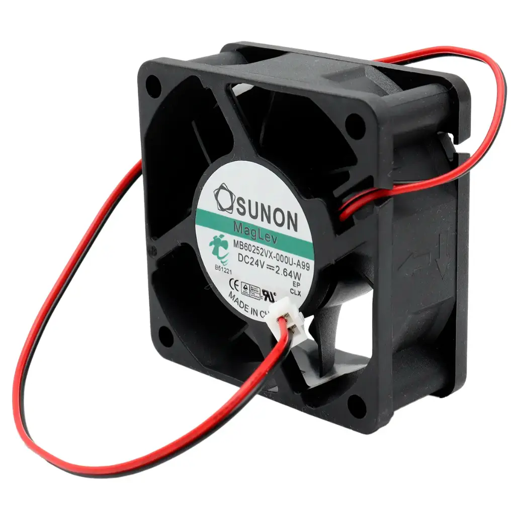 Ventilador Sunon MagLev MB60252VX-000U-A99 24V DC 0.11A 2.64W 60 mm x 60 mm x 25 mm Conector Blanco 2 Pines 2 Cables