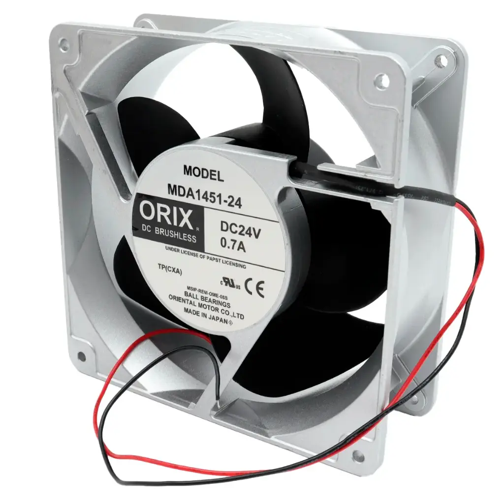 Ventilador Orix Fan MDA1451-24 MDA145124 24V DC 0.7A 16.8W 140 mm x 140 mm x 52 mm 2 Cables