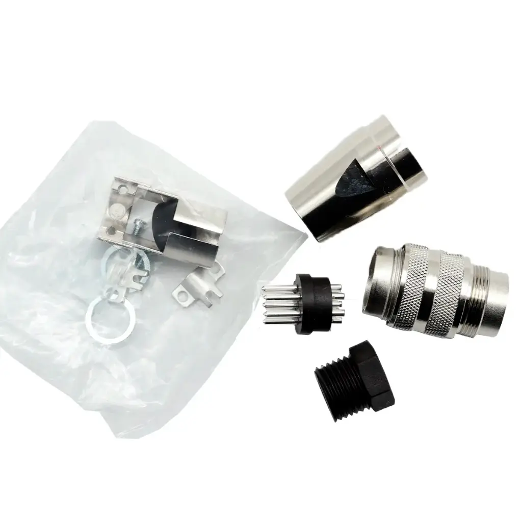 Conector Circular Din Stecker C091 31H007 100 2 Amphenol 7 Pines Macho Industrial Montaje en Cable Recto