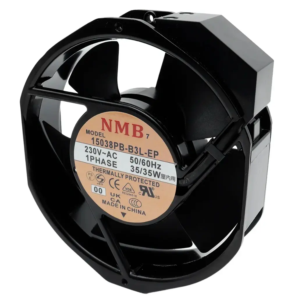 Ventilador NMB 15038PB-B3L-EP 00 230V AC 1 Fase 50/60Hz 35W 160 mm x 160 mm x 40 mm 2 Pines