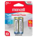 2x Pila Batería Maxell AA LR06 1.5V Alcalina