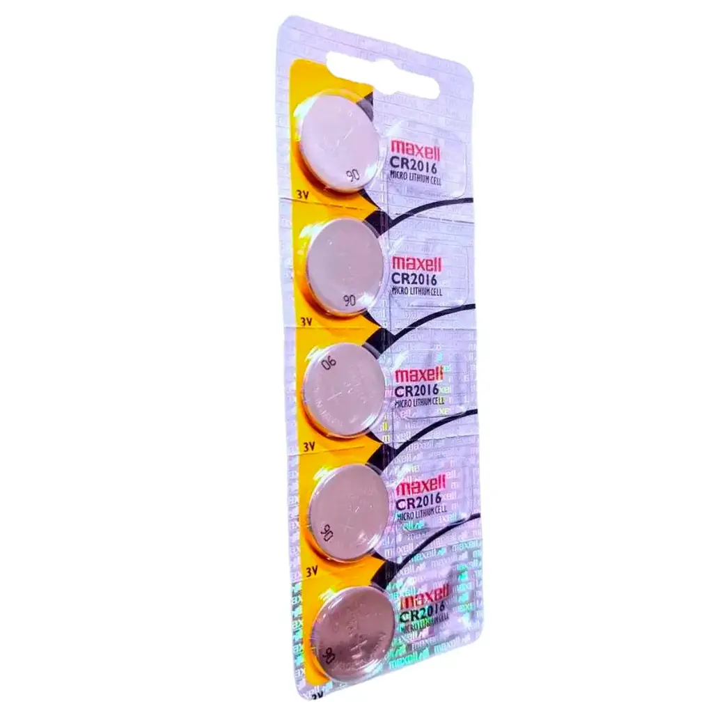 5x Pila Batería Maxell CR2016 3V Tipo Botón Litio