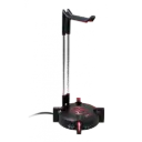 Soporte Audífonos Gamer Maxell Samurai Series HUB USB 4 Puertos