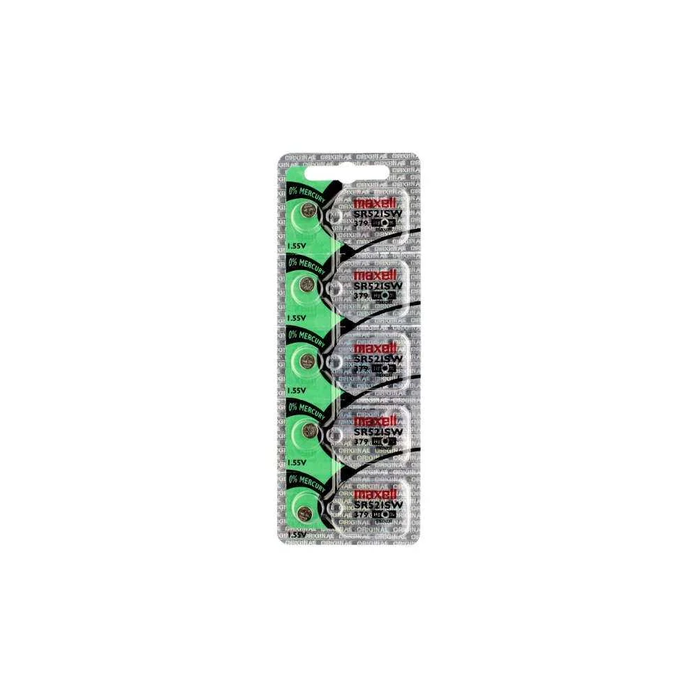 5x Pila Batería Maxell SR521SW 1.55V Tipo Botón Litio
