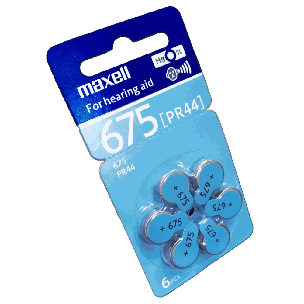 6x Pila Batería Maxell PR44 1.45V Tipo Botón Litio