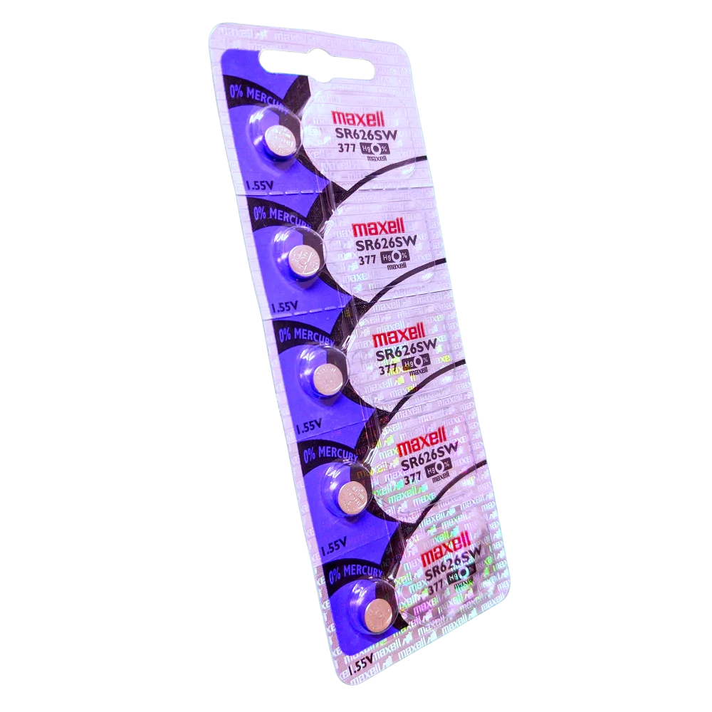 5x Pila Batería Maxell SR626SW 1.55V 30mAh Tipo Botón Litio