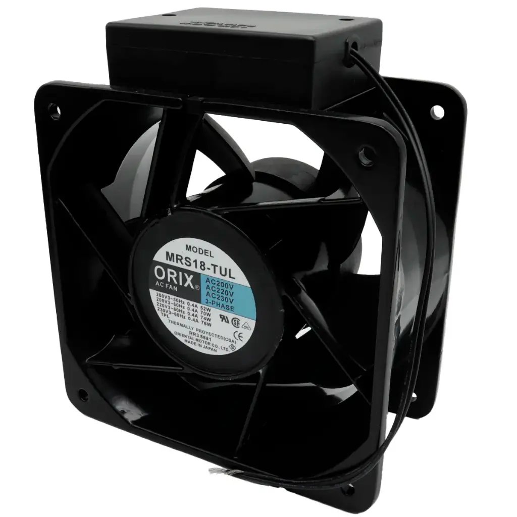 Ventilador MRS18-TUL Trifásico 230V AC 60Hz 0.4A 76W 180 mm x 180 mm x 90 mm 2 Cables