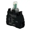 Módulo Bloque Led Schneider Electric ZBV-B1 24V 22mm Blanco Bornera