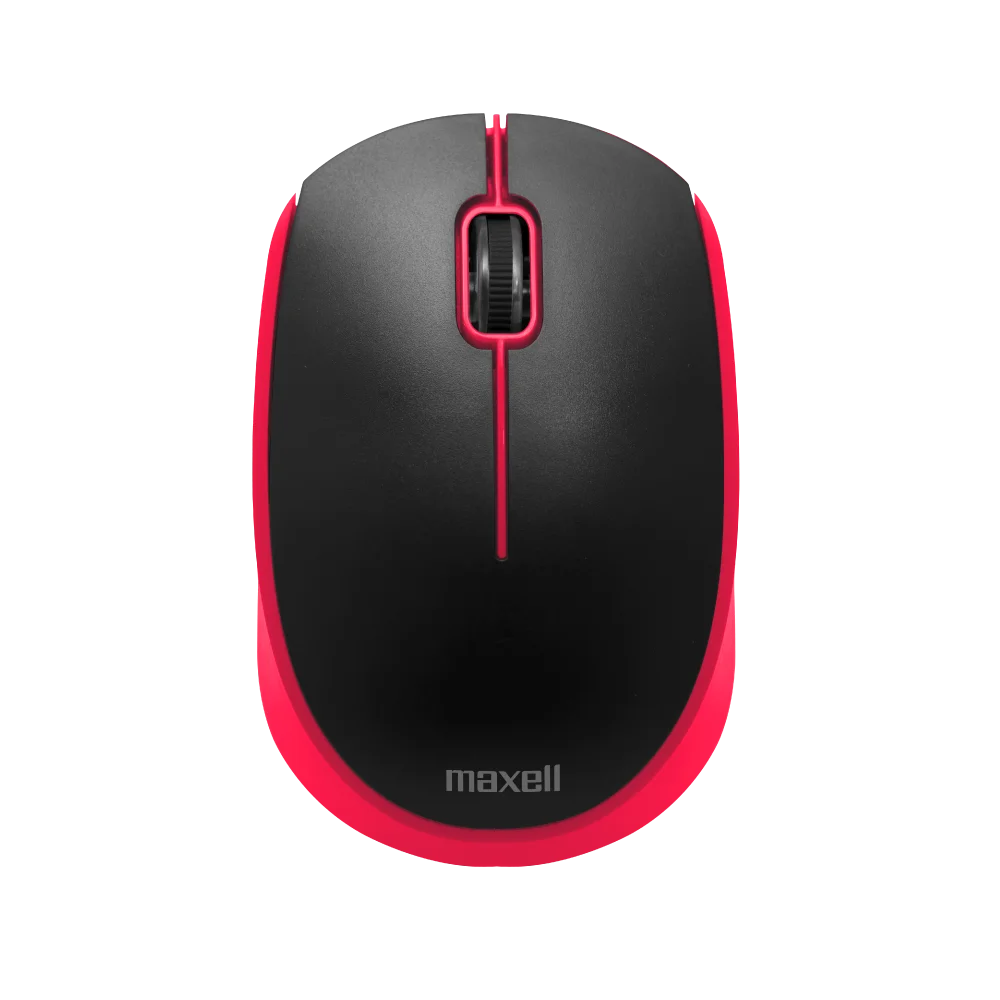Mouse Ratón Inalámbrico Maxell MOWL-100 Rojo