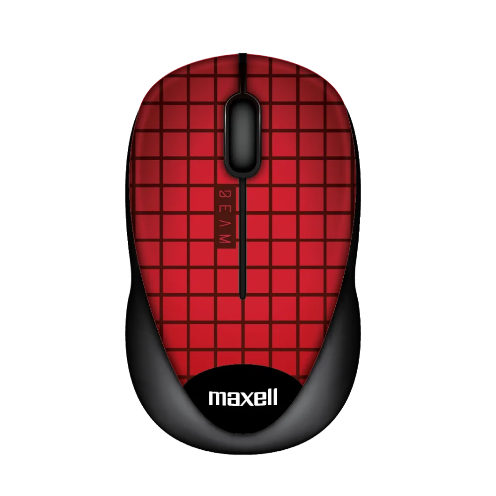 Mouse Ratón Inalámbrico Maxell MOWL-250 Rojo