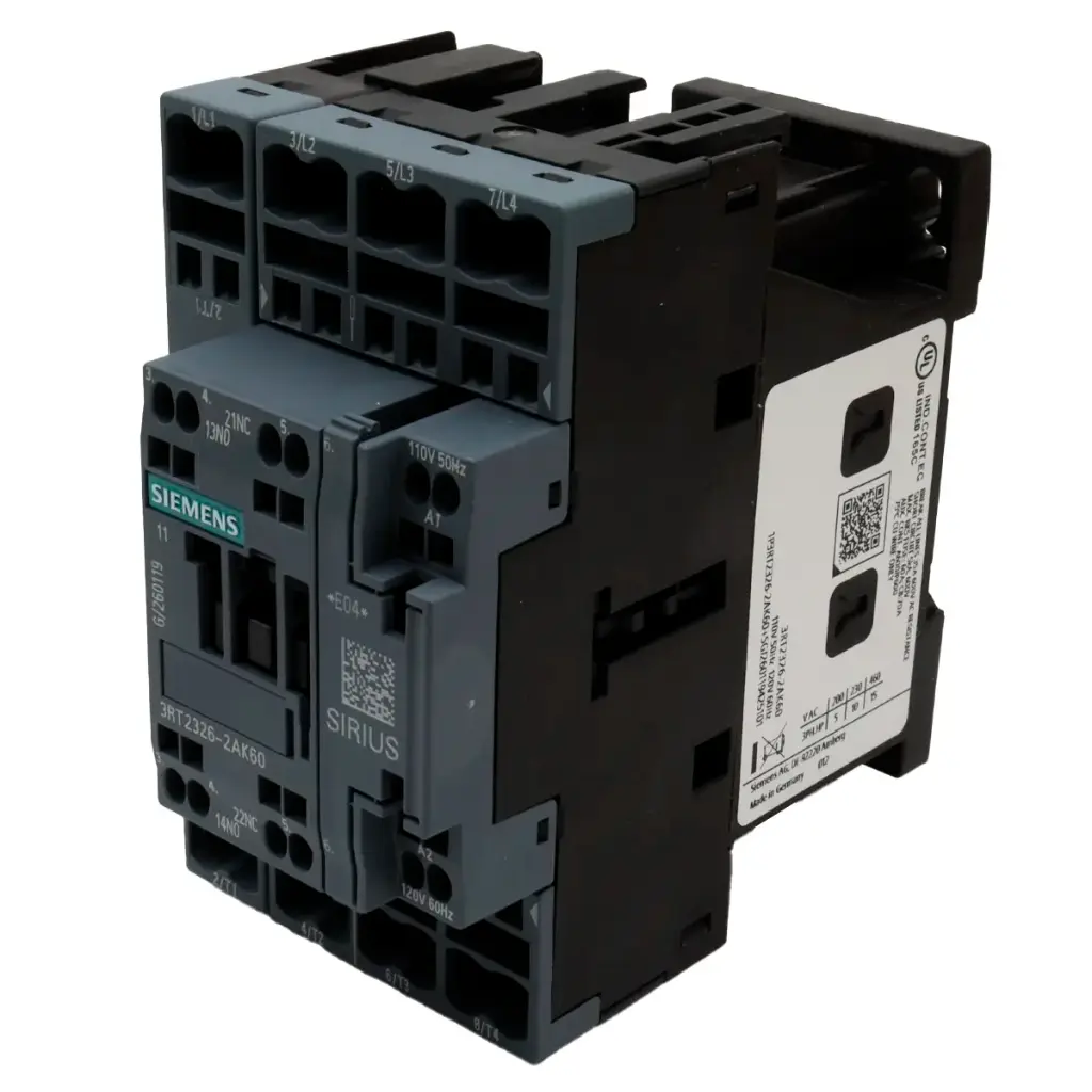 Contactor Siemens 3RT2326-2AK60 4NA AC-1: 40A 4 Polos