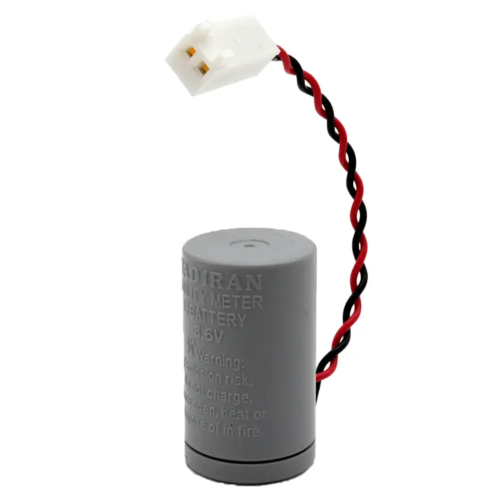 Pila Batería Tadiran TL-5276/W 3.6V 1Ah 1000mAh Utility Meter Conector Blanco 2 Pines Litio