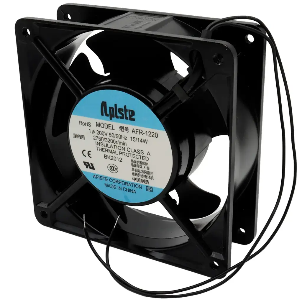 Ventilador Apiste AFR-1220 200V AC 50/60Hz 15/14W 120 mm x 120 mm x 39 mm 2 Cables