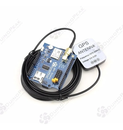 [23] Arduino GPS Shield Con SD y Antena Para Arduino Neo 6 m