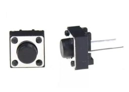 [61] Botón Pulsador Push Button De Presión Toque 2 Pines NA