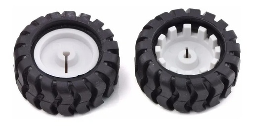 [154] Par Llantas Ruedas Pololu 42x19mm Robótica Arduino