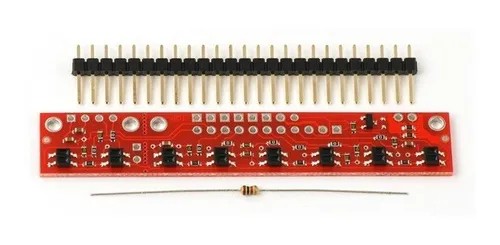 [156] Sensores Reflectivos QTR-8RC Seguidor Sigue Lineas Infrarrojo IR Original Pololu